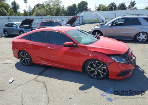 2021 Honda Civic Sport из США, поврежденный, VIN 2HGFC2F84MH544630